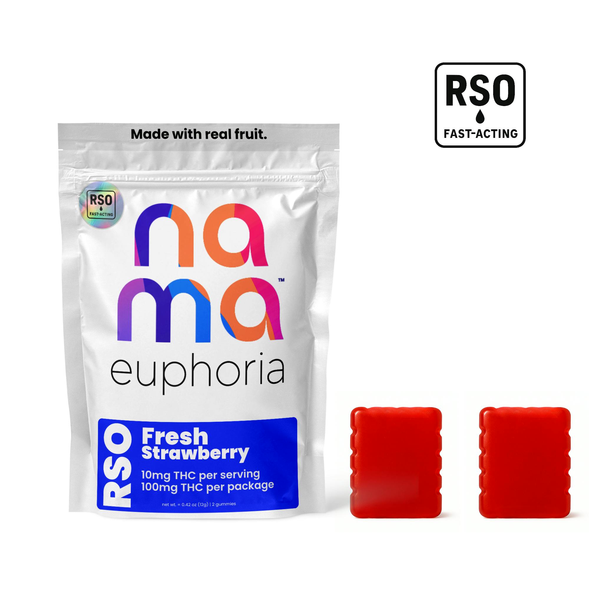 Nama | Edibles | Euphoria Fresh Strawberry | 2pk/100mg