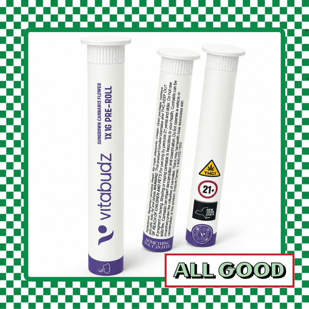 Vitabudz | “REST” Grape Gas | Pre-Roll | Indica | 1g
