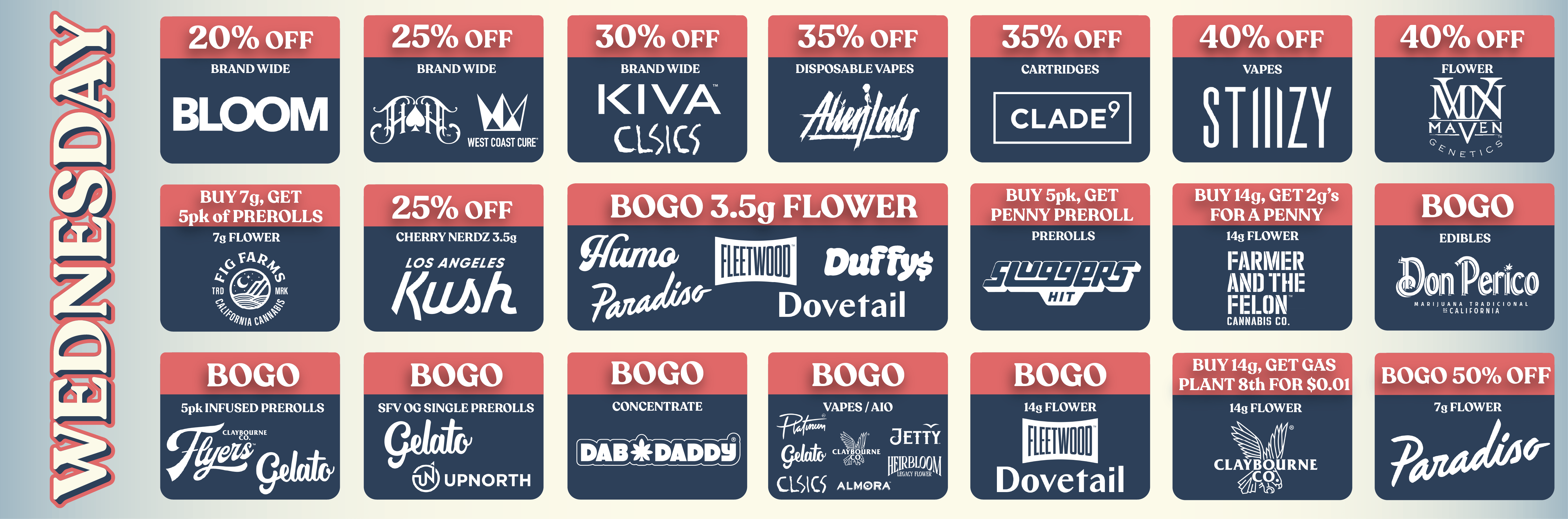 HIGHLAND PARK WEDNESDAY DEALS