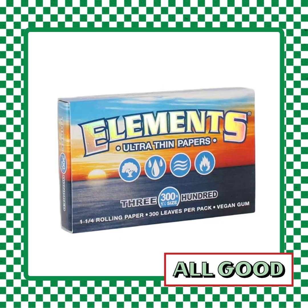 Elements | Ultra Thin 1.25″ Rolling Papers | 300pk