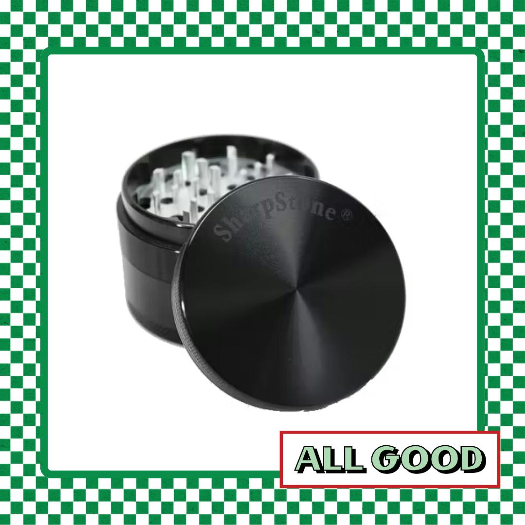 SharpStone | Large 3pc Grinder | Black