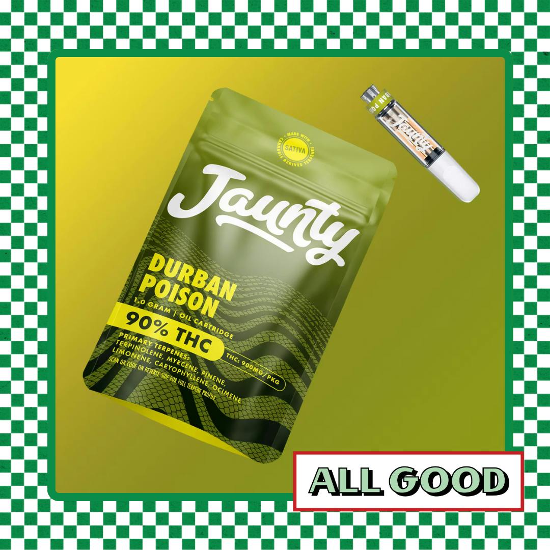 Jaunty | Durban Poison | Oil Cartridge | Sativa | 1.0g