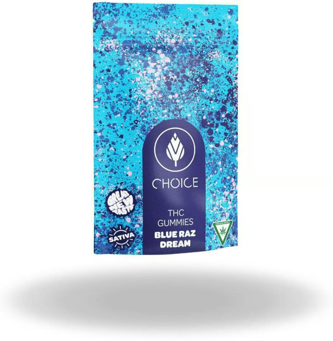 Choice Chews | Blue Razz Gummies | 20pk | Sativa