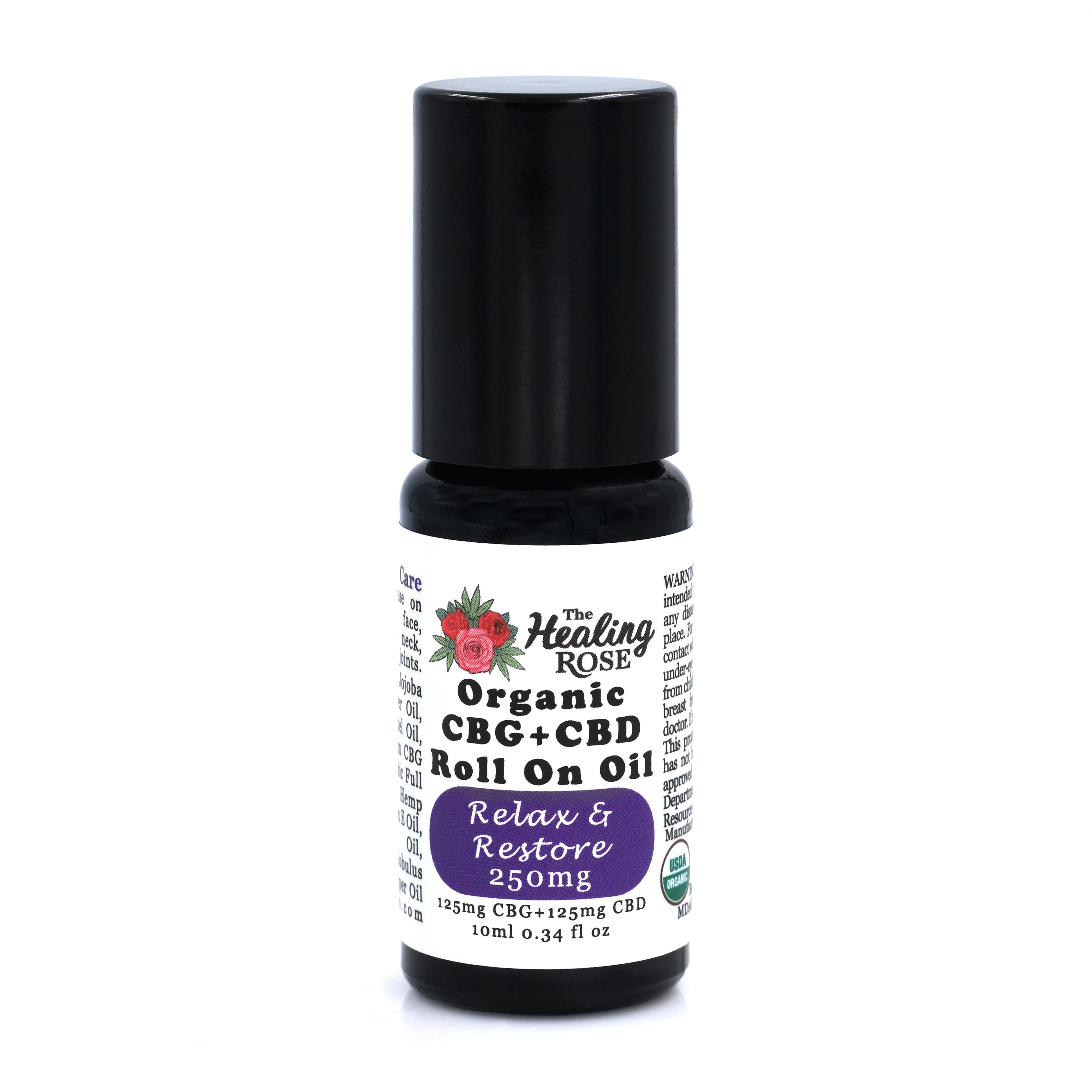 Roll On Oil | Organic 1:1 CBG + CBD | Relax & Restore