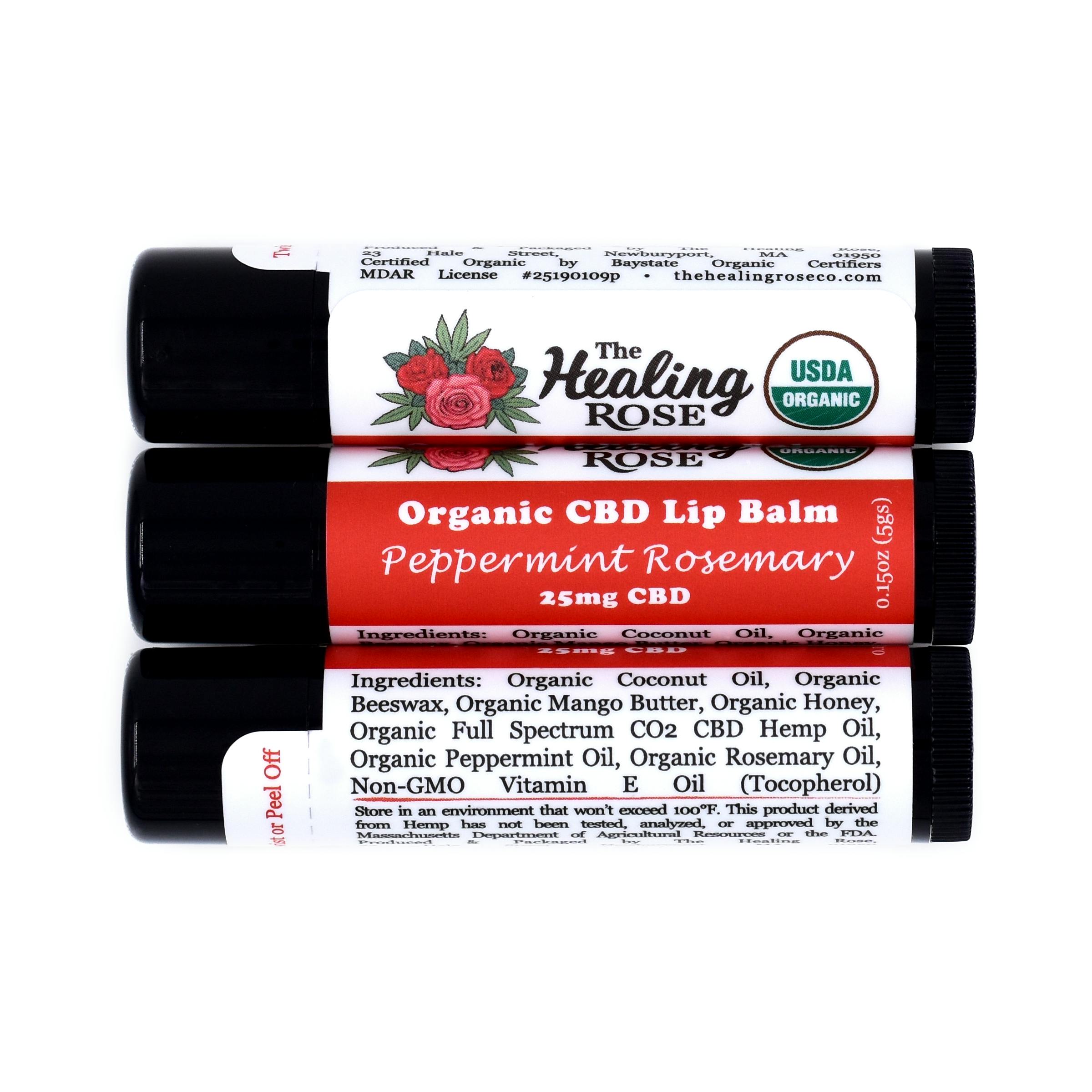 Lip Balm | Organic Peppermint Rosemary | CBD