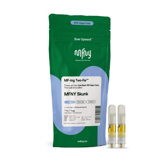 MFNY | MFNY Skunk | Live Resin 510 Cart | 2pk | Indica | 1g