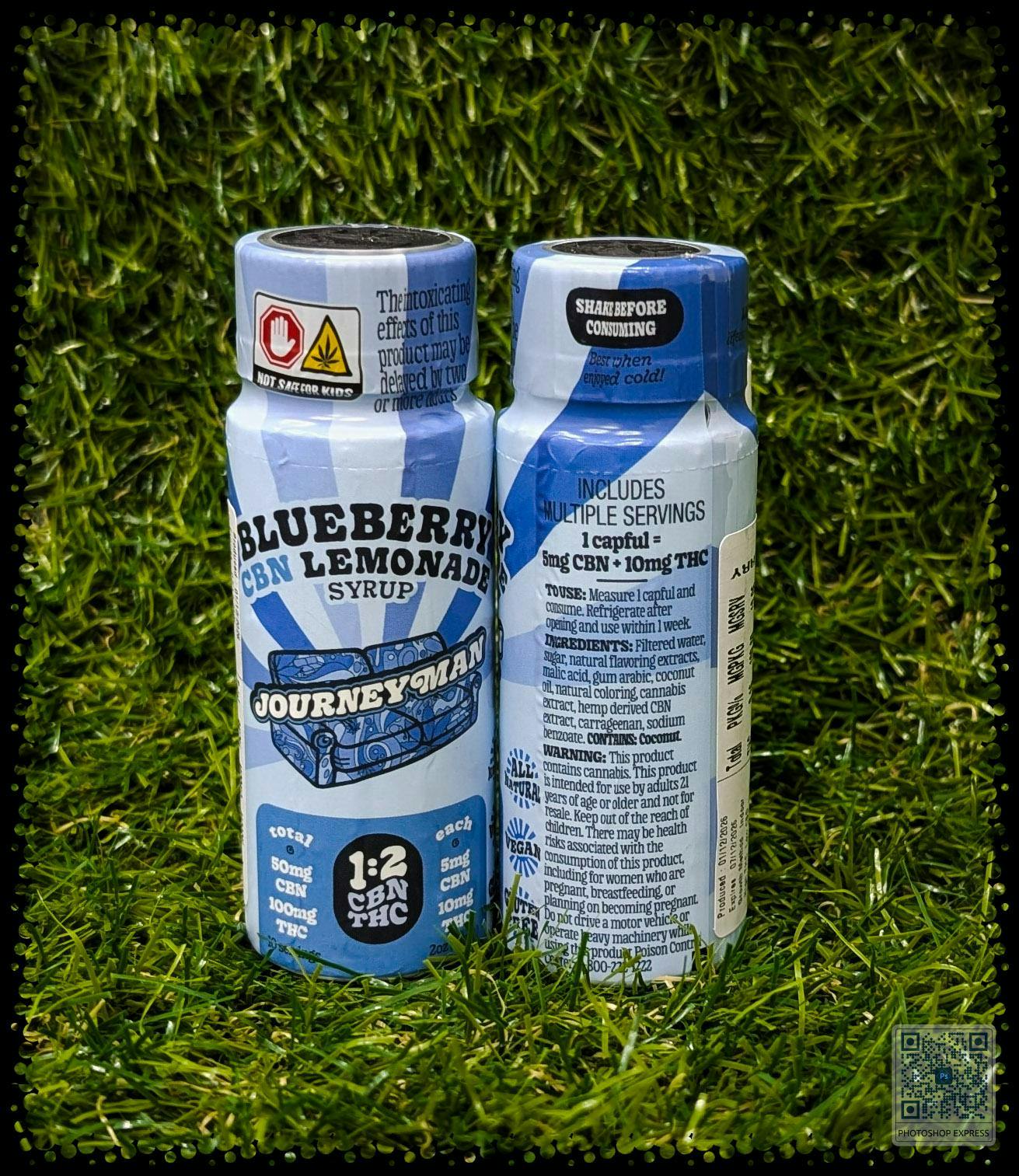 DRINK | BLUEBERRY CBN LEMONADE SYRUP 2 OZ | 100MG - 100 Mg