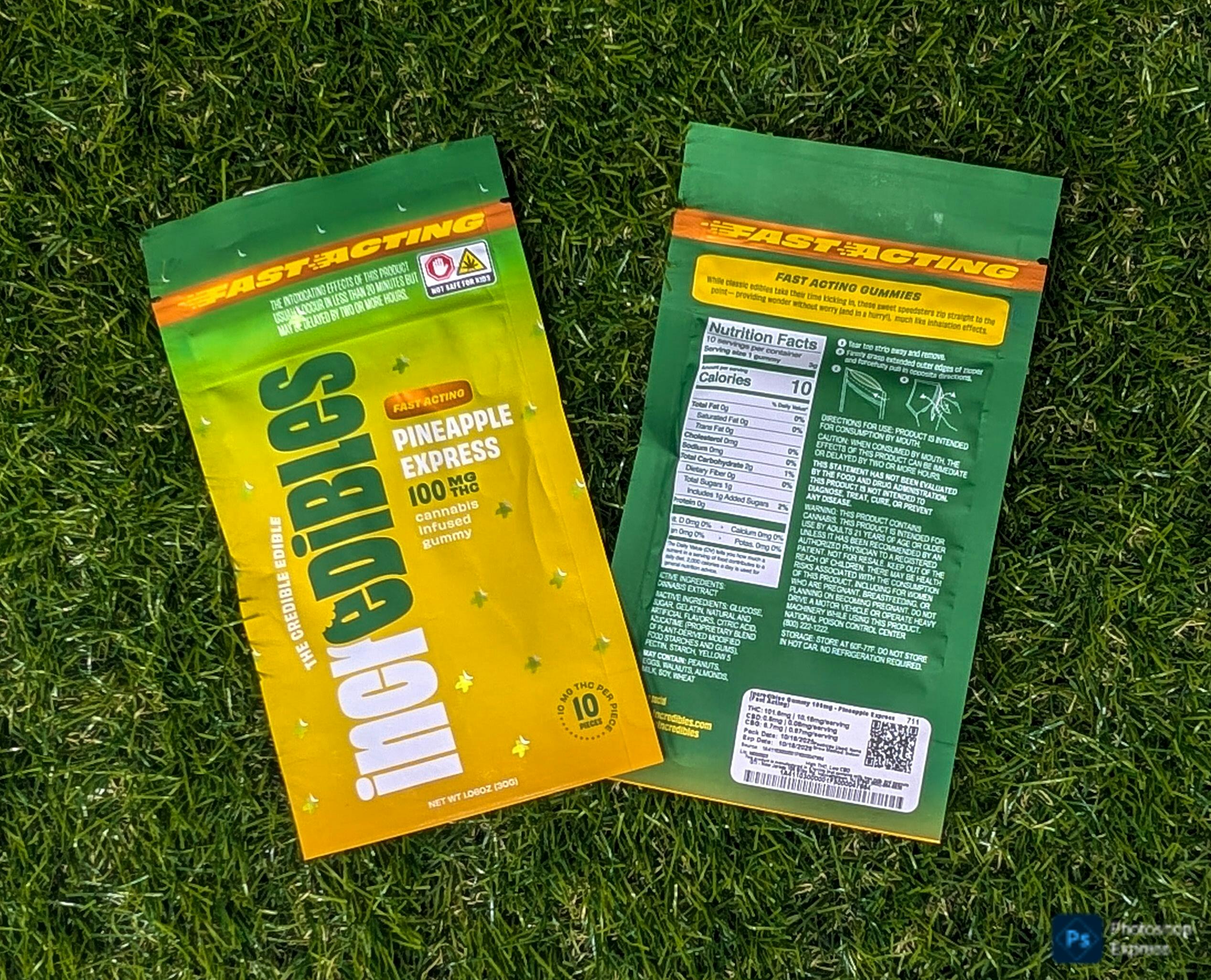 EDIBLE | PINEAPPLE EXPRESS FAST ACTING | 100MG - 100 Mg