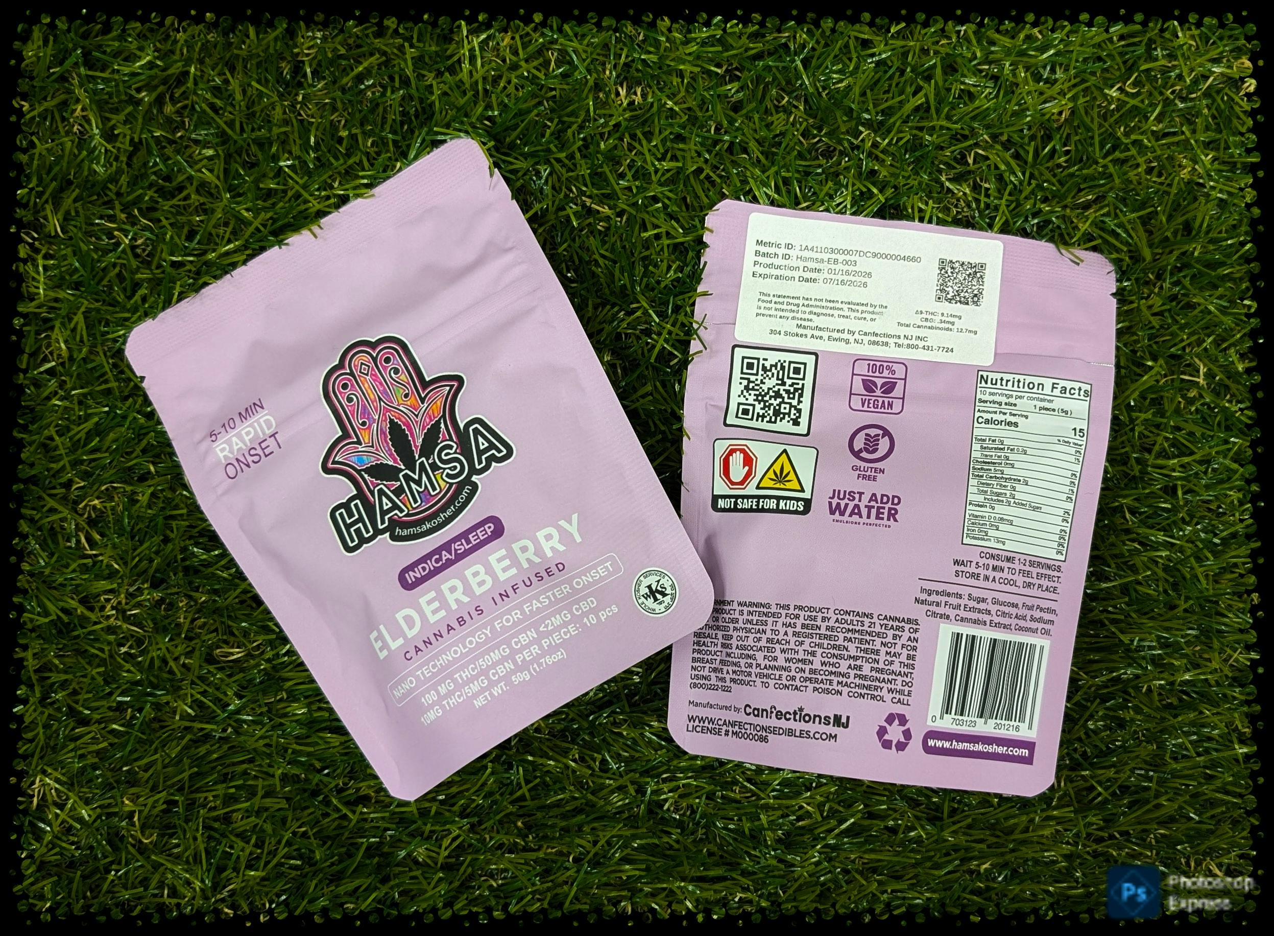 EDIBLE | ELDERBERRY 2:1 THC:CBN | 100MG - 100 Mg
