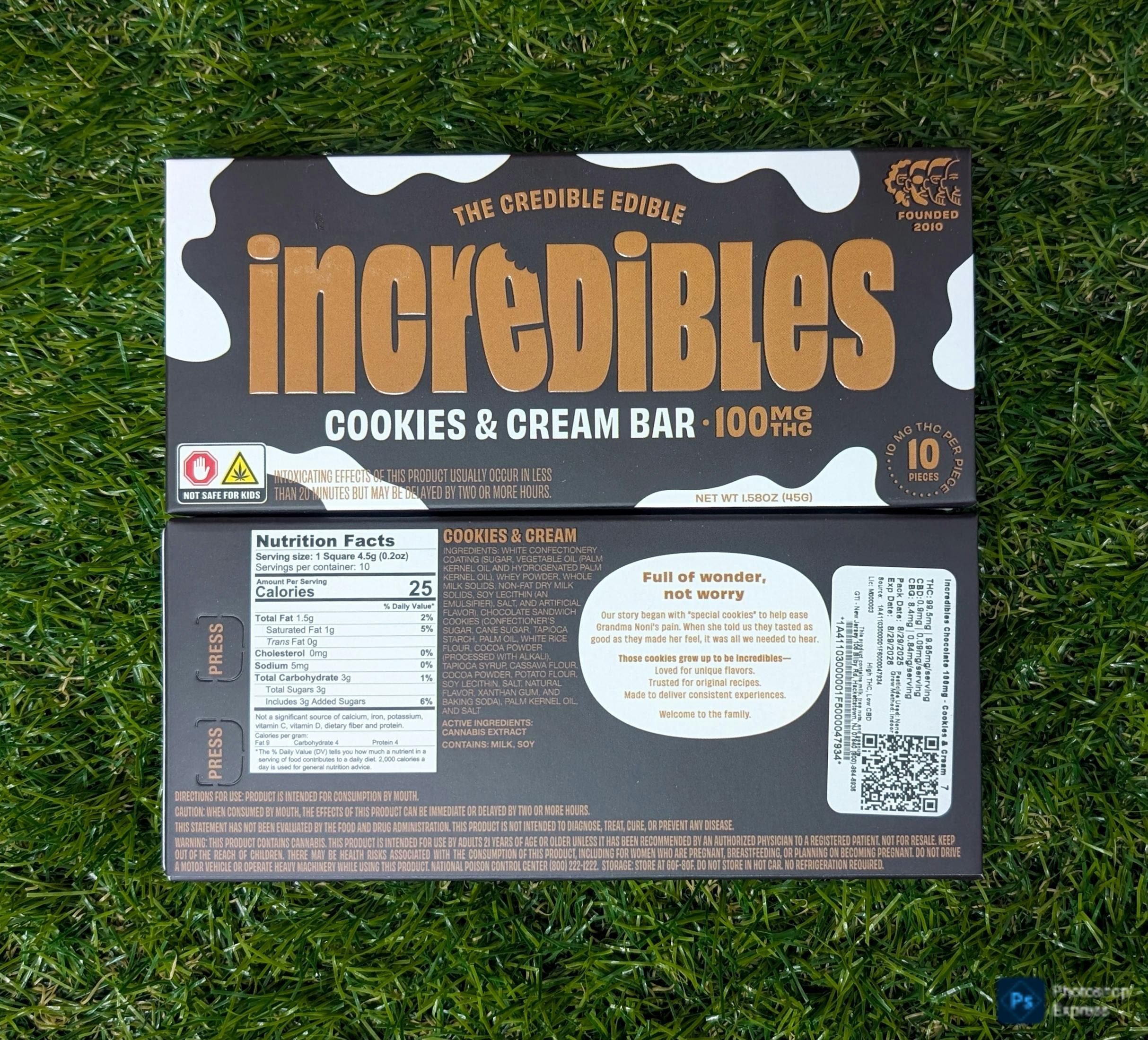 EDIBLE | COOKIES & CREAM | 100MG