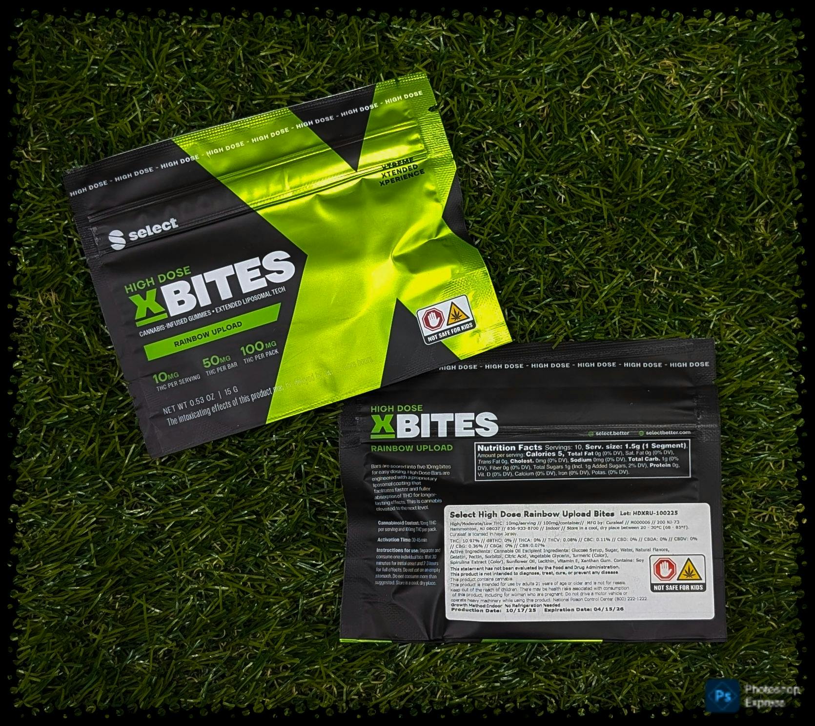 EDIBLE | RAINBOW UPLOAD | 2PK HIGH DOSE X BITES