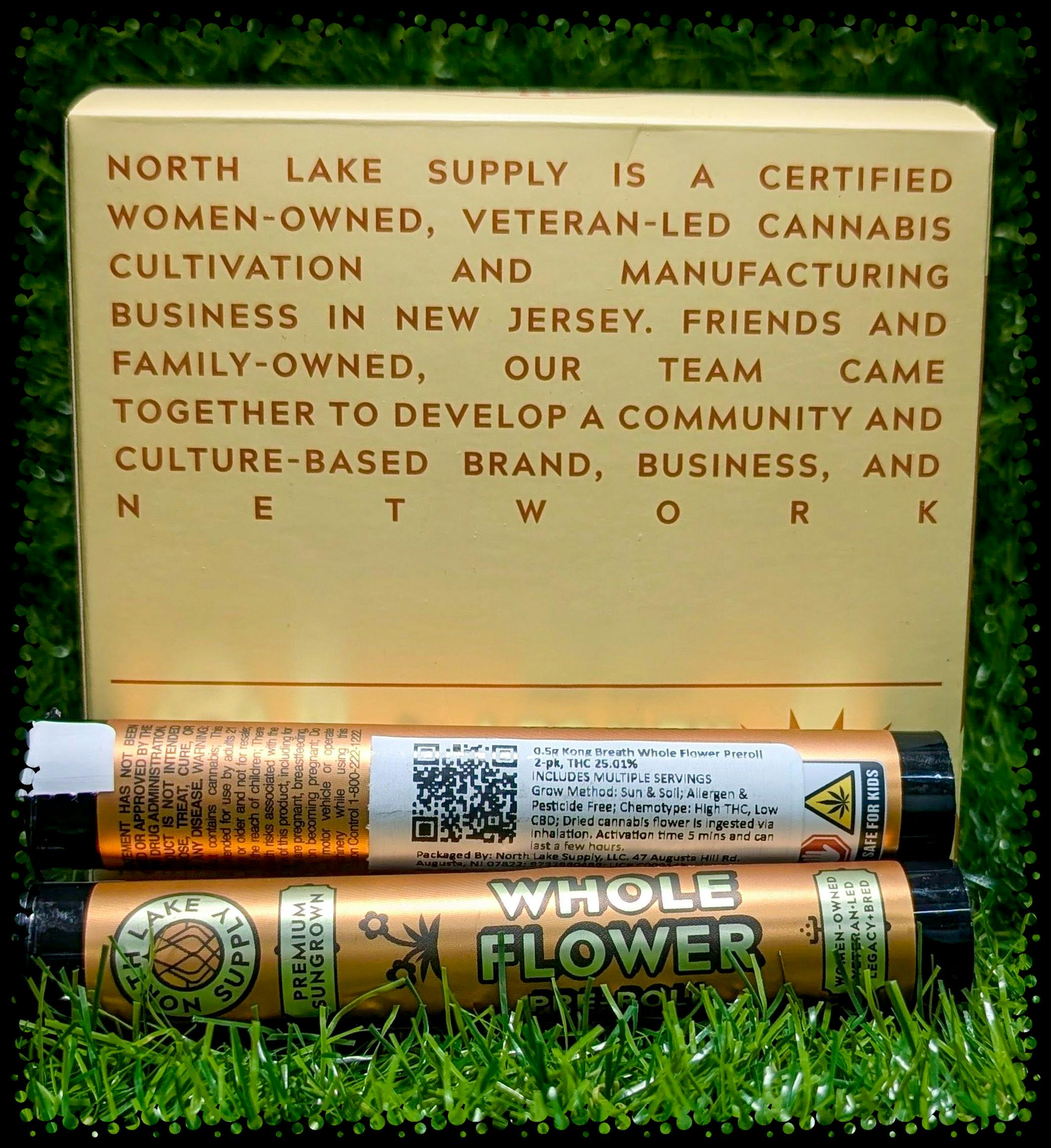 PRE-ROLL | KONG BREATH WHOLE FLOWER 2PK | 1G - 1 G