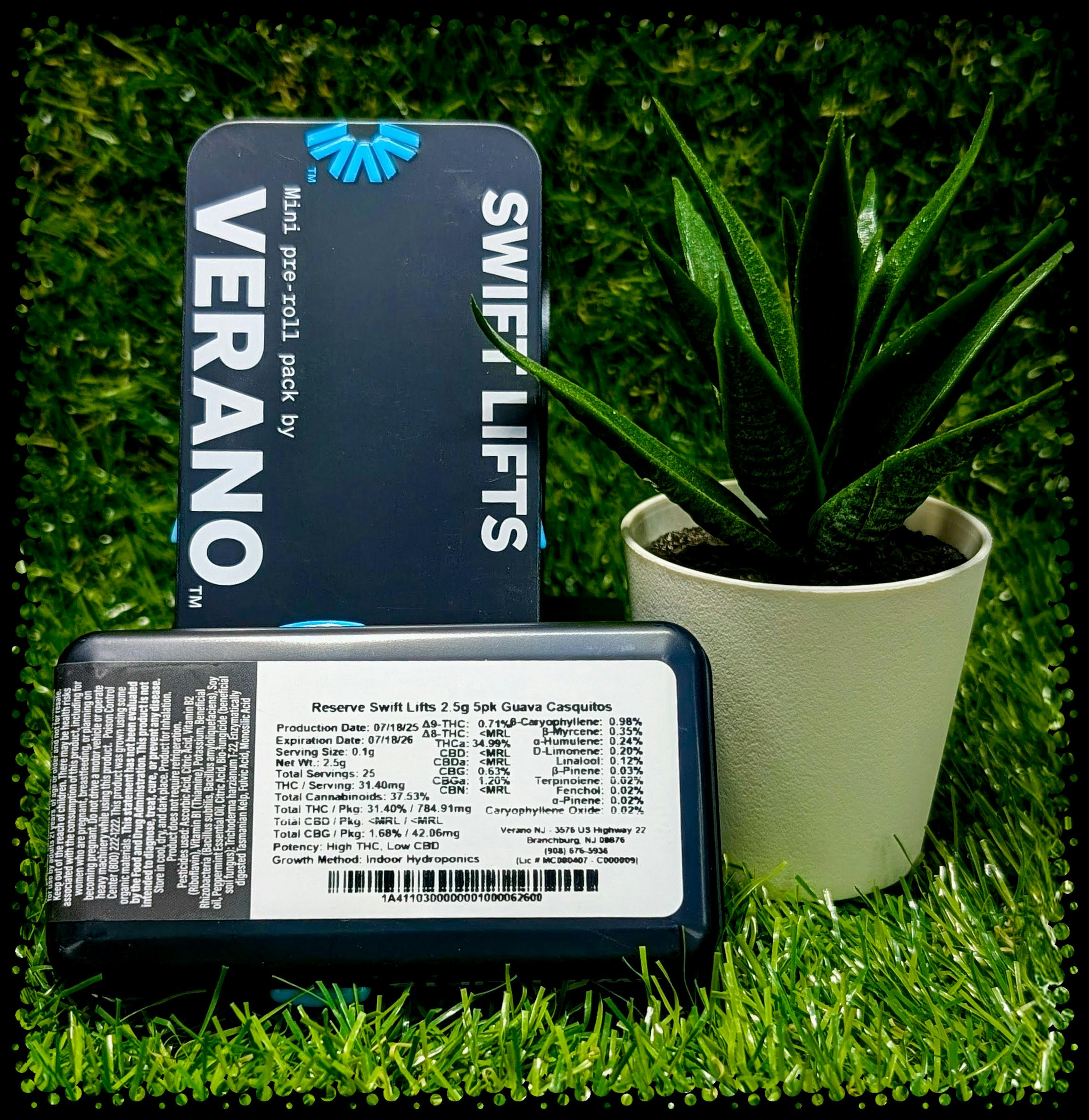 PREROLL | GUAVA CASQUITOS SWIFT LIFTS 5PK | 2.5G - 2.5 G