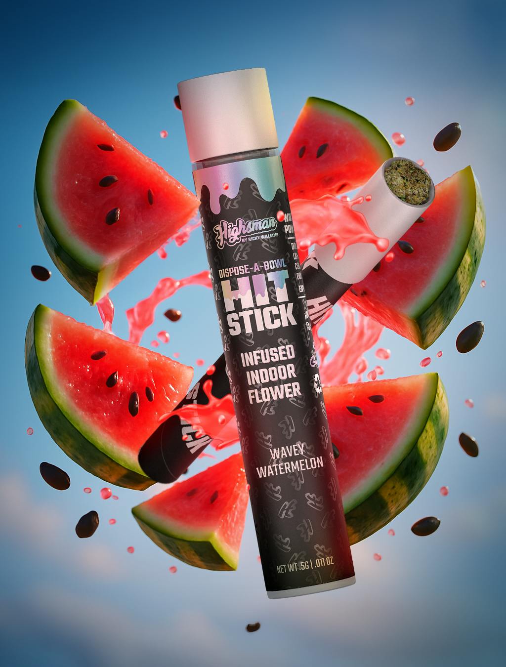 PREROLL | WAVY WATERMELON HIT STICK | .5G - 0.5 G