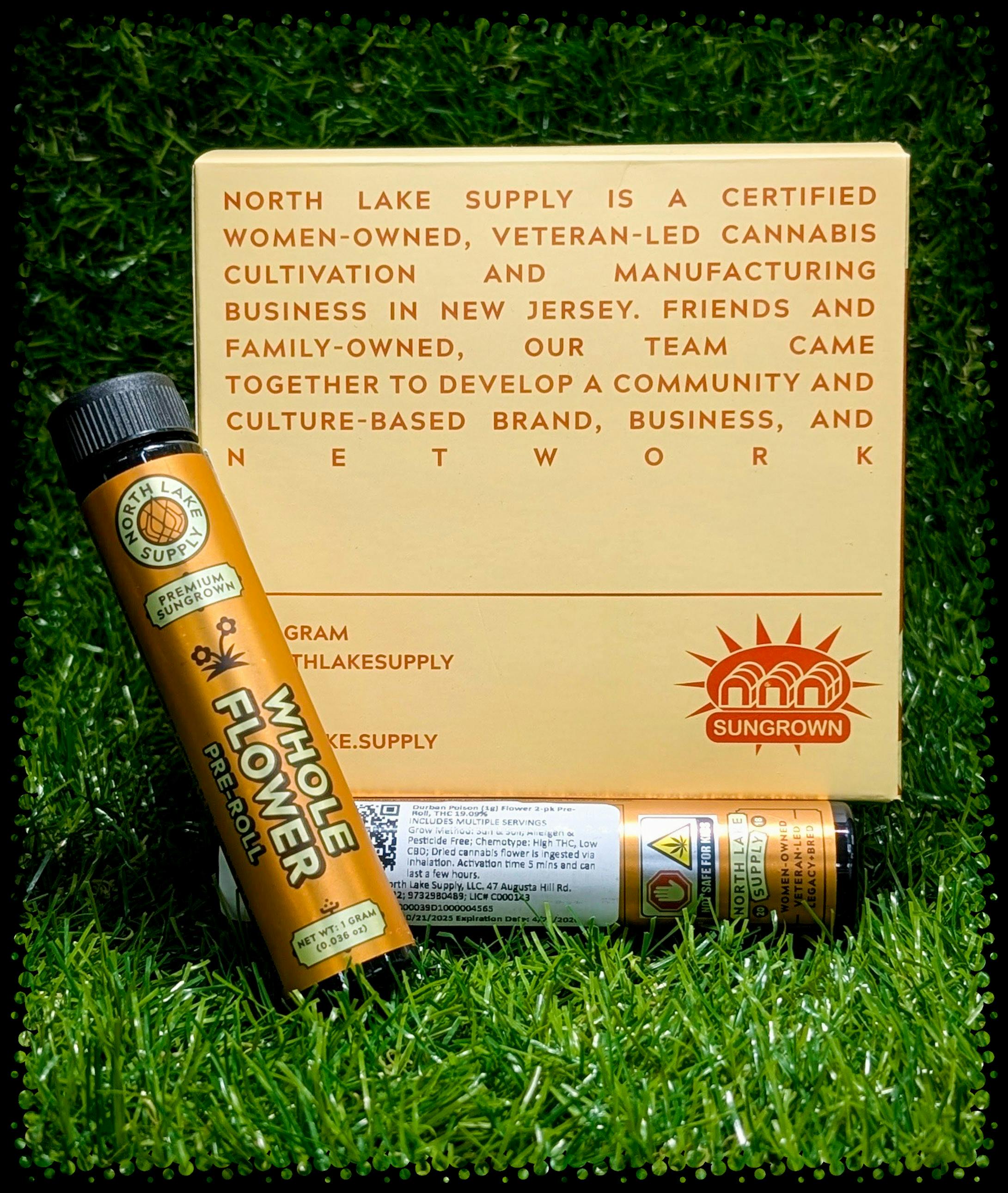 PRE-ROLL | DURBAN POISON WHOLE FLOWER 2PK | 1G - 1 G