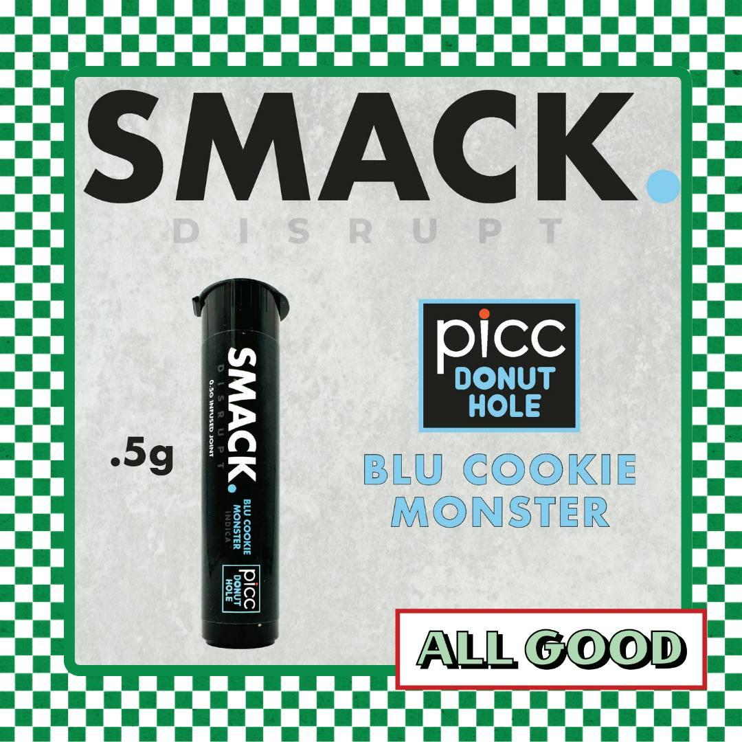 SMACK. | Blu Cookie Monster | Infused Pre-roll | Indica | .5g