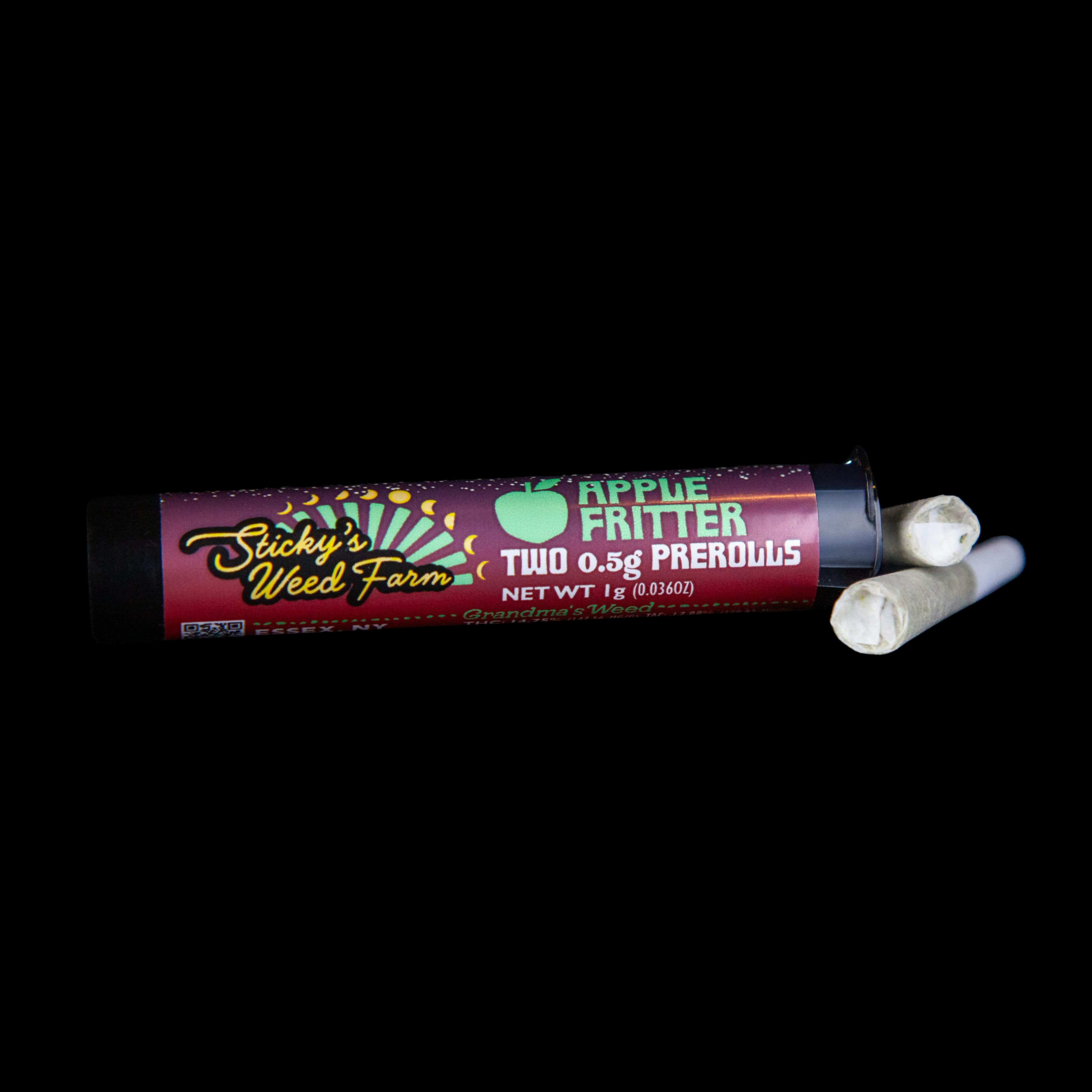 Sticky’s Weed | Apple Fritter | 2pack Pre-Roll | Hybrid | 1g