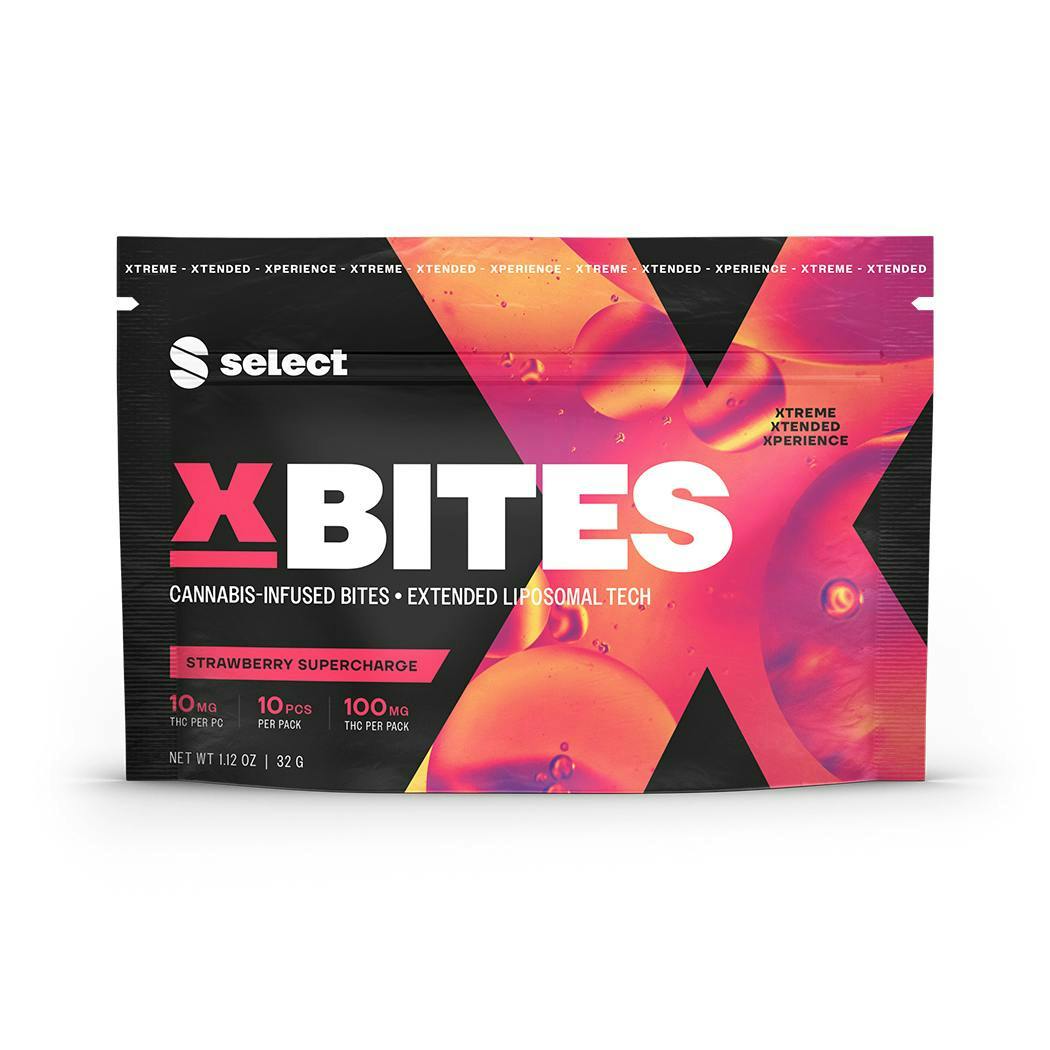 SELECT X BITES | STRAWBERRY SUPERCHARGE | 100MG/10PK SOFT CHEWS