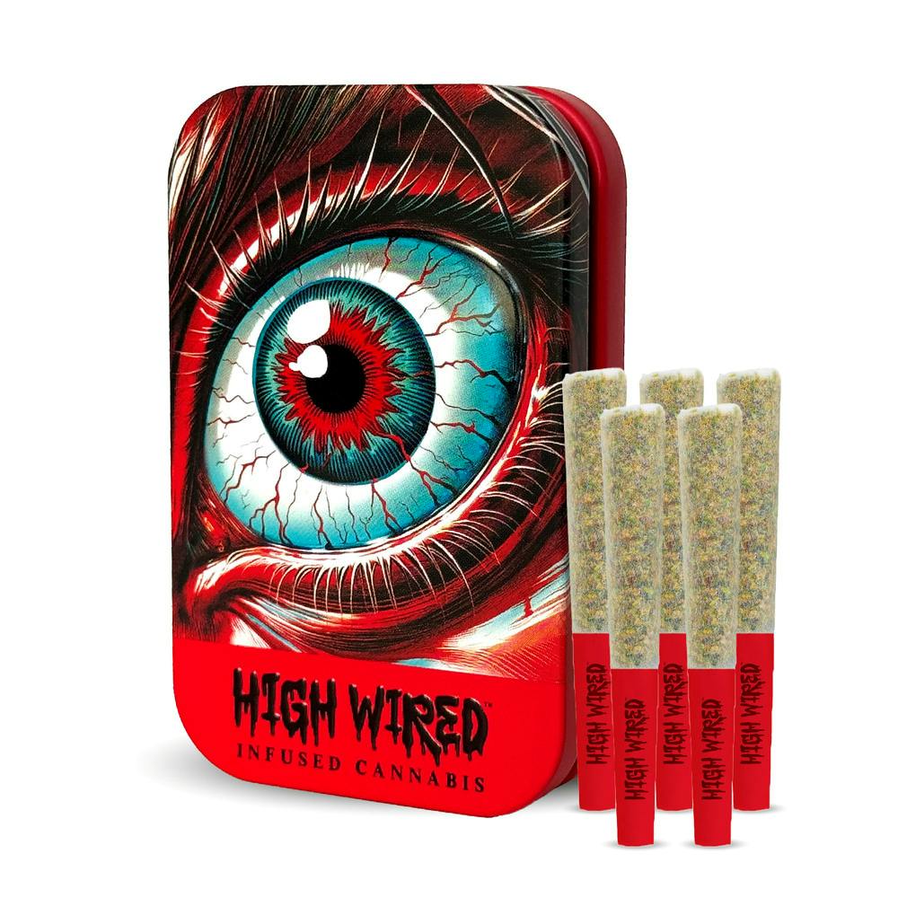 HIGH WIRED | GARLIC COOKIES | 1.75G/5PK INFUSED PRE ROLLS
