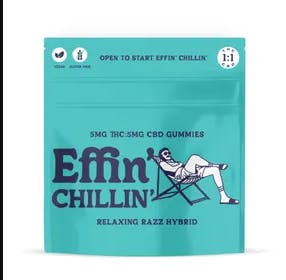 EFFIN | CHILLIN RELAXING RAZZ | 1:1 THC:CBD | 100MG/10PK SOFT CHEWS