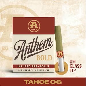 ANTHEM BOLD | TAHOE OG | 2.5G/5PK PREROLLS