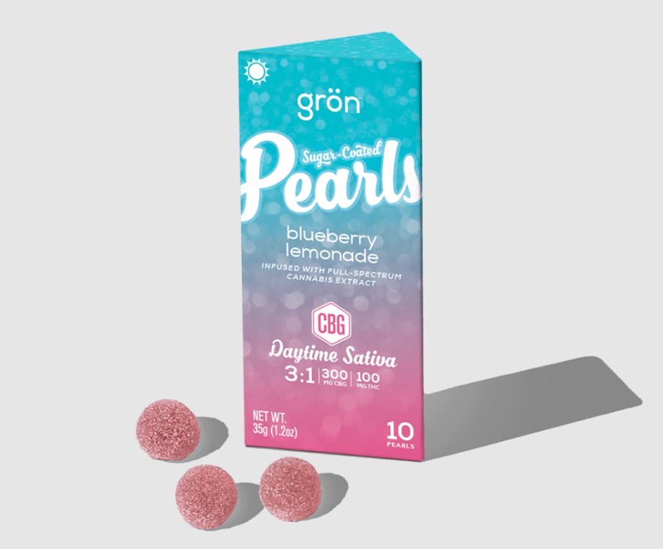 GRON | BLUEBERRY LEMONADE PEARLS | 300MG CBG: 100MG THC