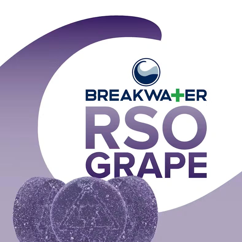 BREAKWATER | GRAPE | 100MG/10PK FULL SPECTRUM RSO SOFT LOZENGE