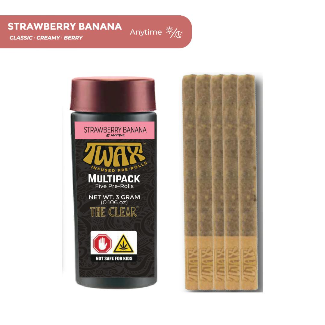 TWAX | STRAWBERRY BANANA | 3G/5PK INFUSED PREROLL