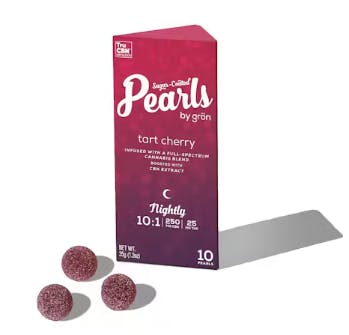 GRON | CHERRY TART PEARLS | 250MG CBN : 25MG THC