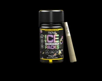 ROVE | MAUI WAUI | ICE PACK ROSIN DIAMOND HASH INFUSED - 2.5G/5PK PREROLLS