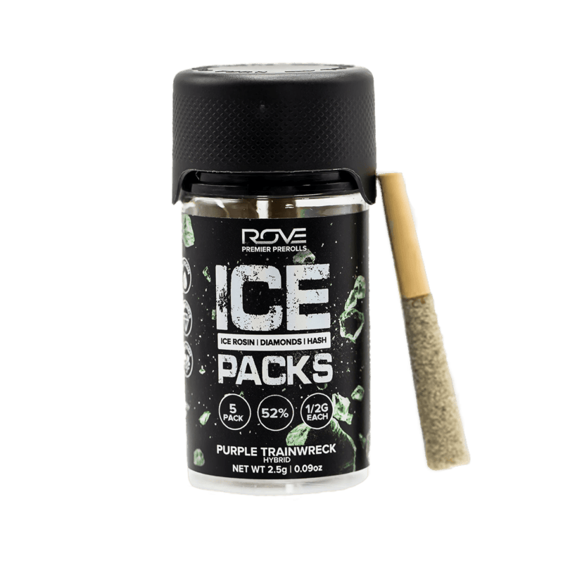 ROVE | ACAPULCO GOLD | 2.5G/5PK ICE PACK ROSIN DIAMOND HASH INFUSED - PREROLLS