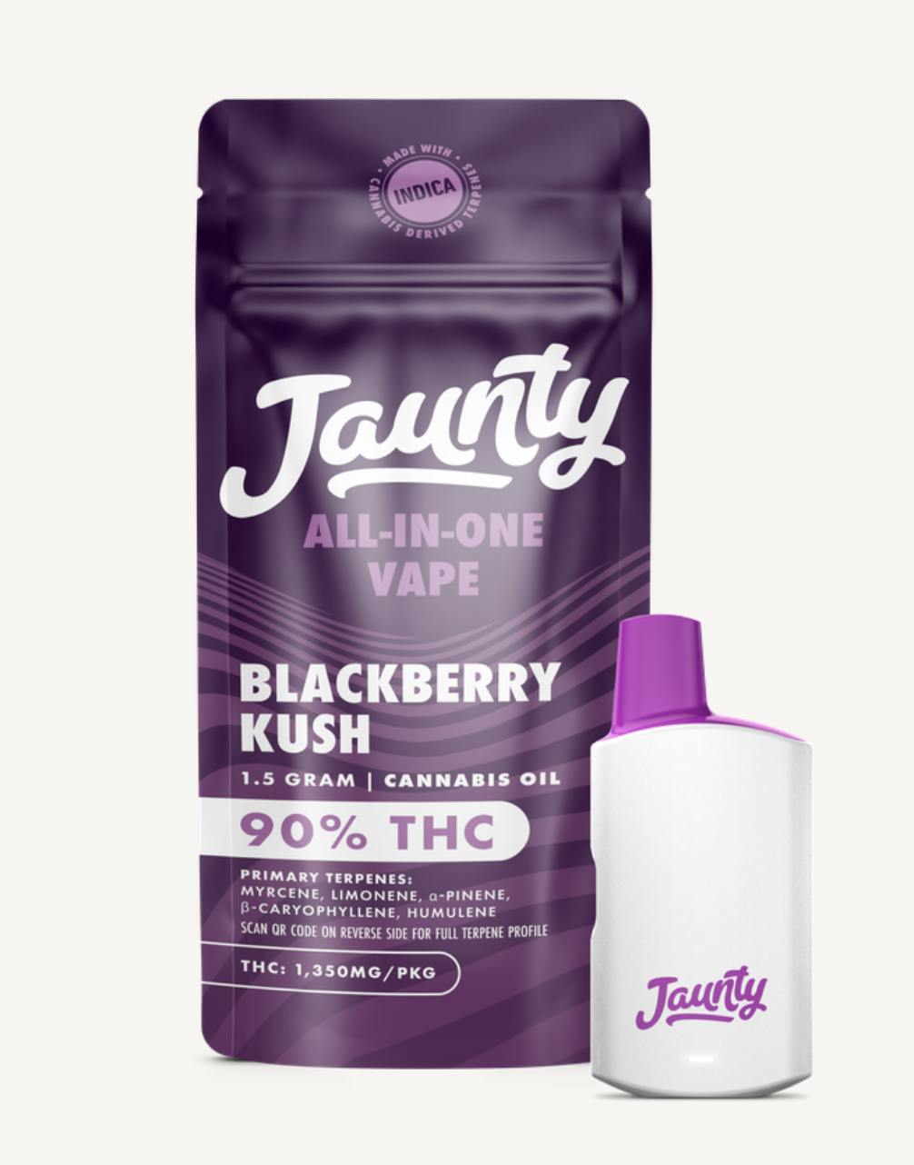Shop Jaunty - Blackberry Kush - Vape AIO - 1.5g - 1.5g in New York City |  SeshNYC