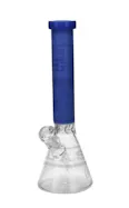 Eg Glass - Square Beaker - Bong - Navy Blue - 15"