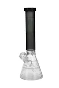 Eg Glass - Square Beaker - Bong - Black - 15"