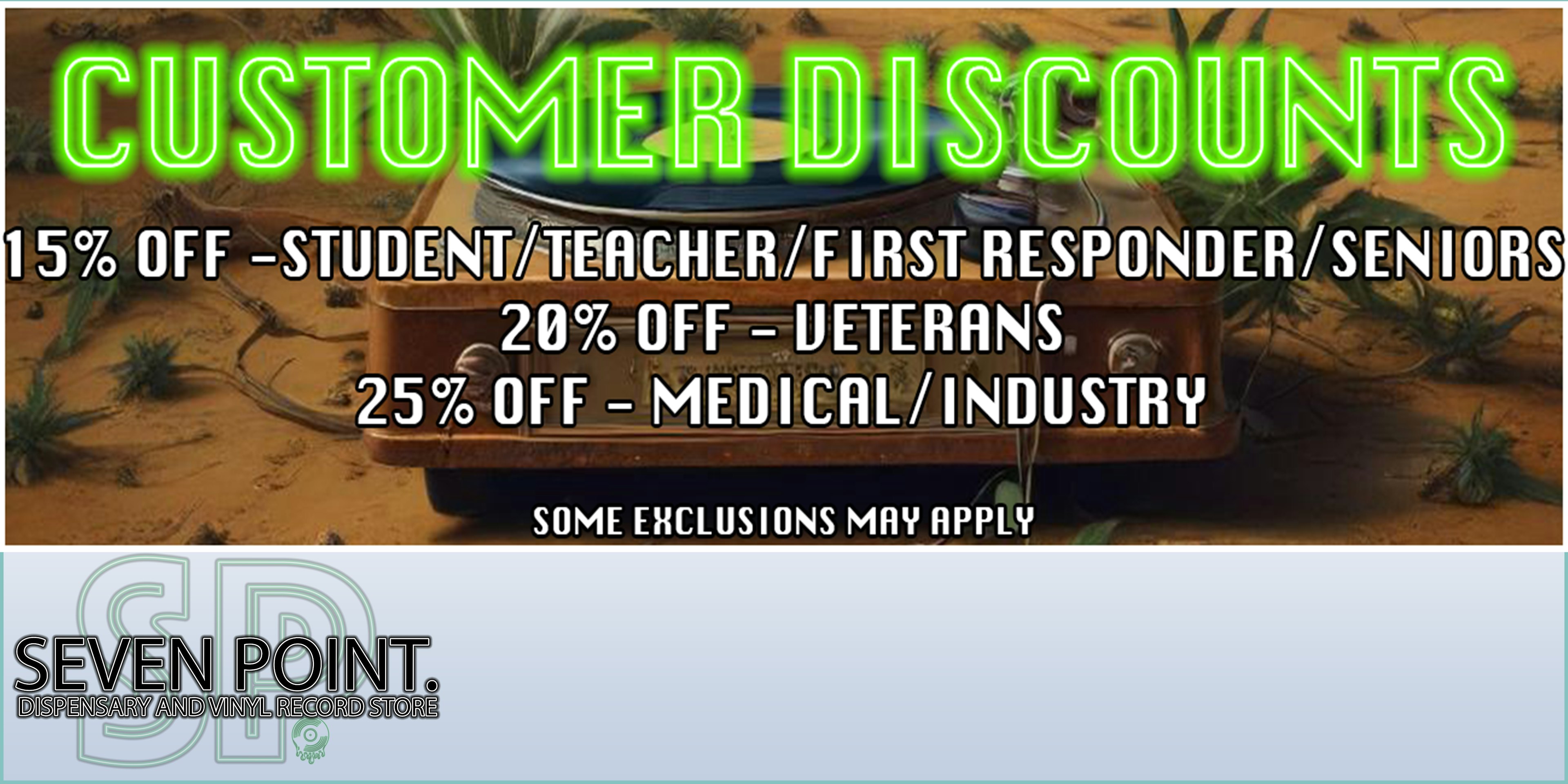 Cusstomer Discounts! (Added At Register)