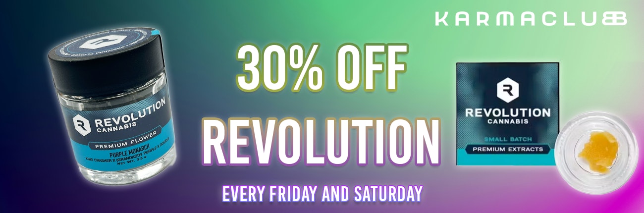 FRI & SAT: 30% Off Revolution