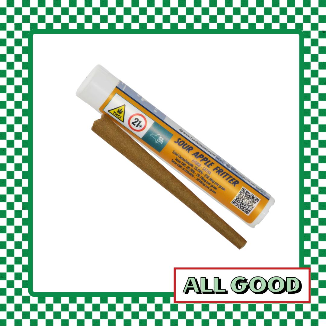 Breakfast Connections | Sour Apple Fritter | Blunt | Sativa Hybrid | 1g