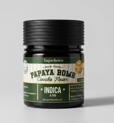 Sugarhouse | Papaya Bomb | Flower | Indica | 3.5g