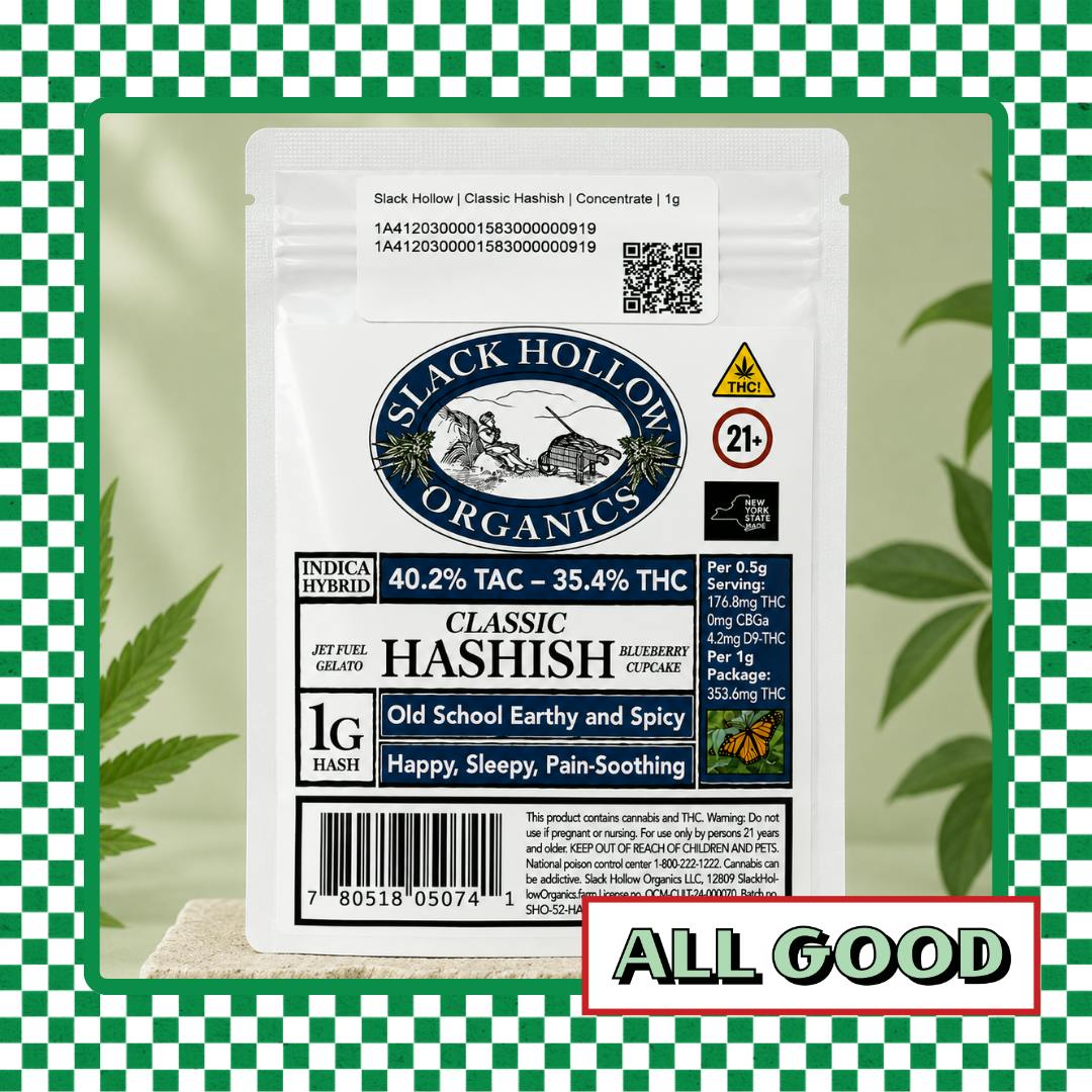 Slack Hollow | Classic Hashish | Concentrate | 1g