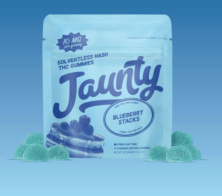 Jaunty | Blueberry Stacks | Gummies | Hybrid | 100mg