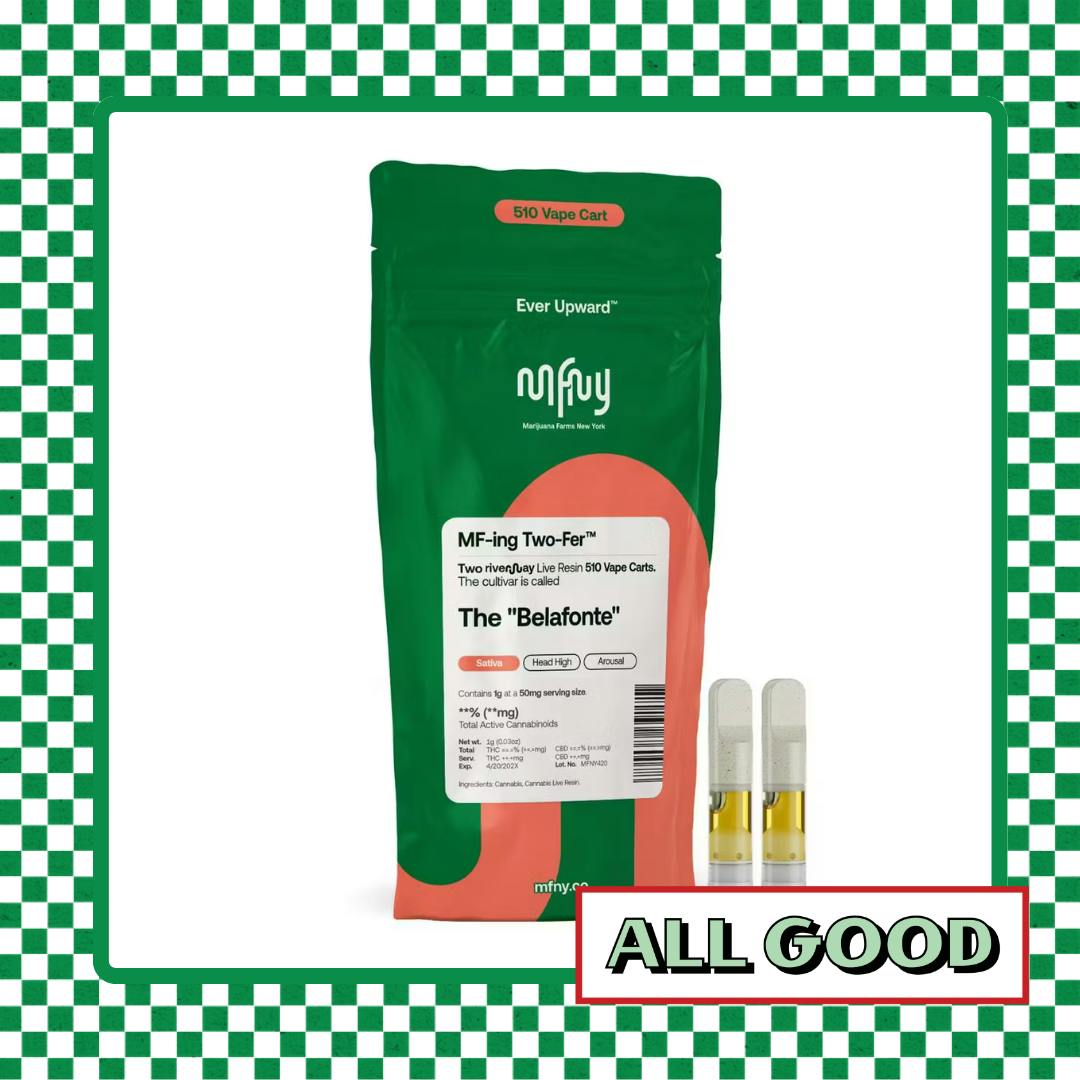 MFNY | The Belafonte | Live Resin 510 Cart | 2pk | Sativa | 1g
