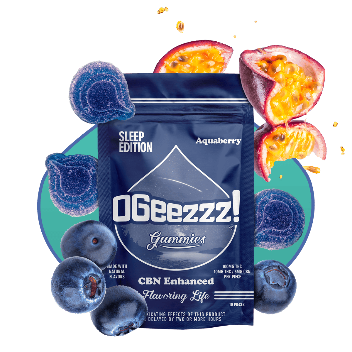 Sleep Edition: Aquaberry (I) 2:1 THC:CBN | 100mg