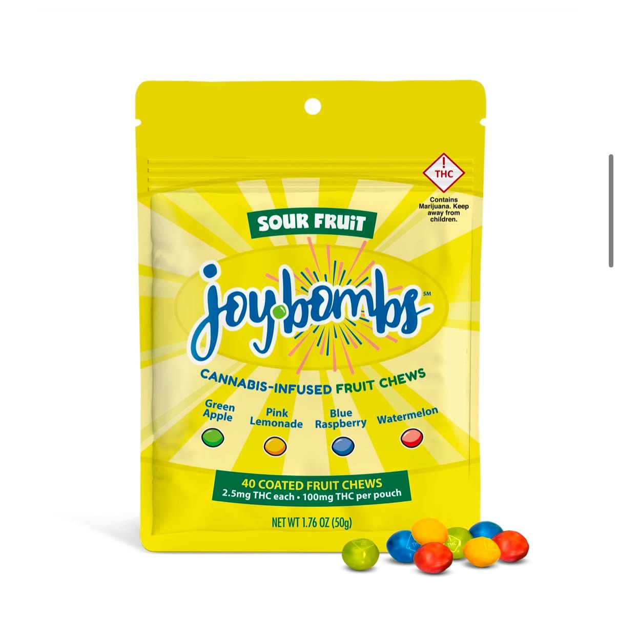 Joybombs | Sour Fruit (H) | 100mg/40ct