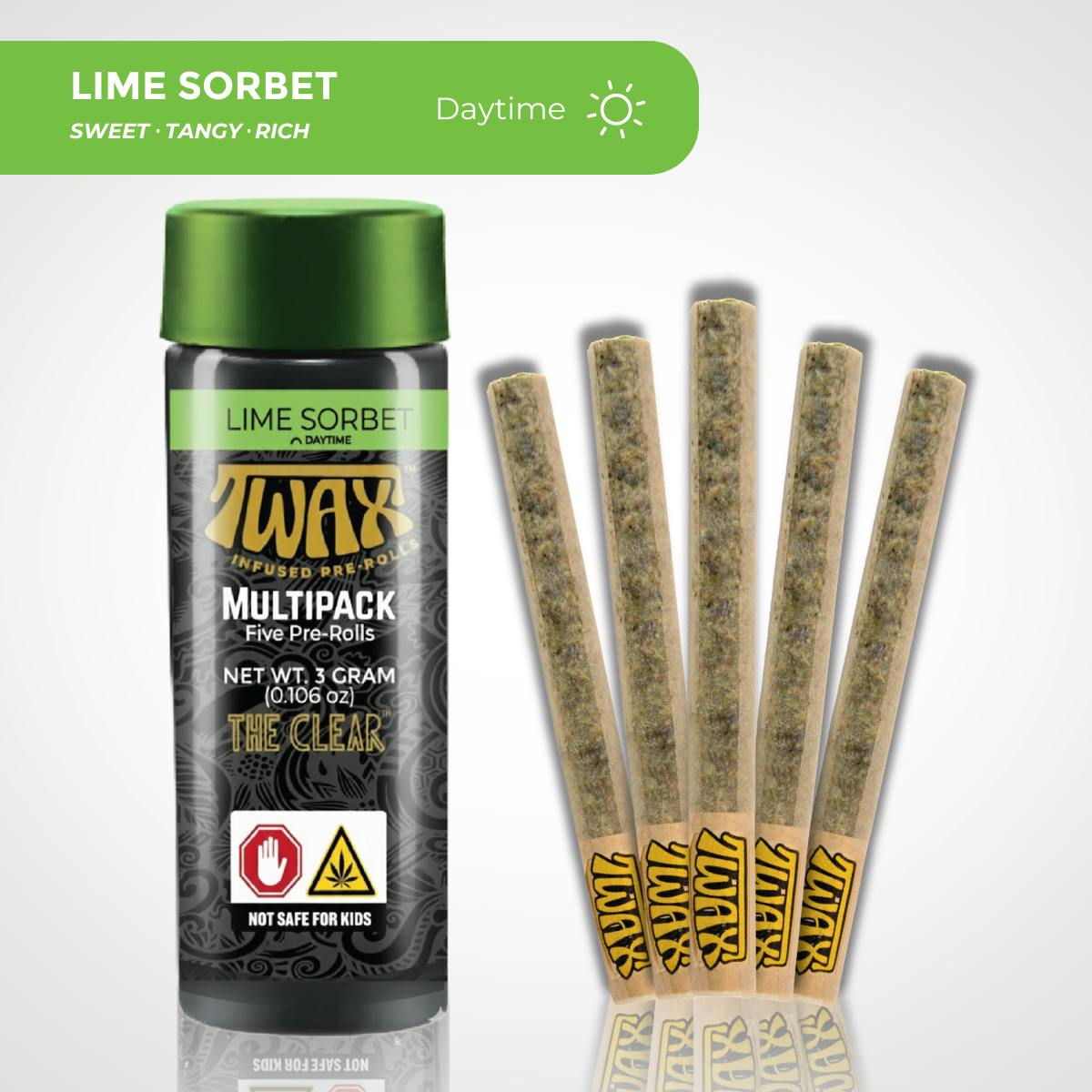 Lime Sorbet (S) | 0.6g (5pk) 3.0g Infused Pre-rolls