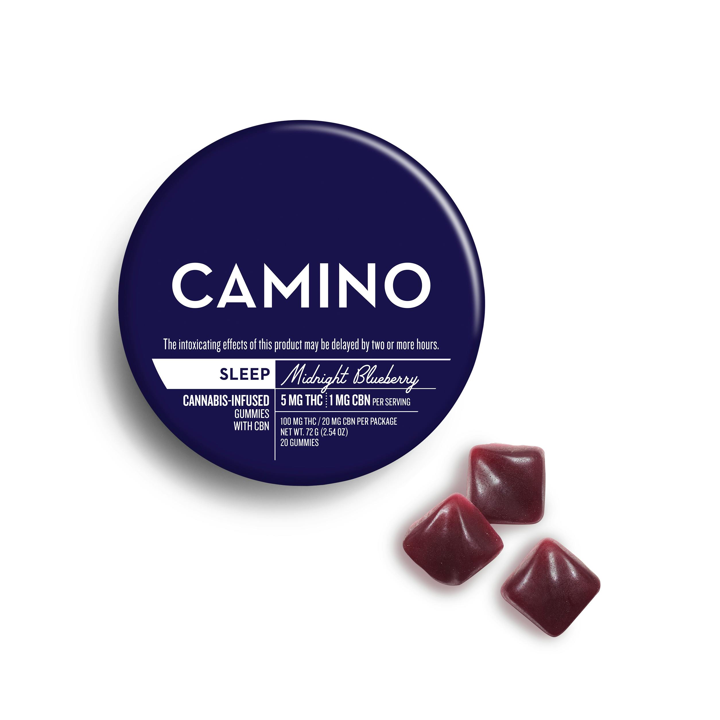 Camino | Sleep: Midnight Blueberry (I) 5:1 THC:CBN | 100mg/20pk