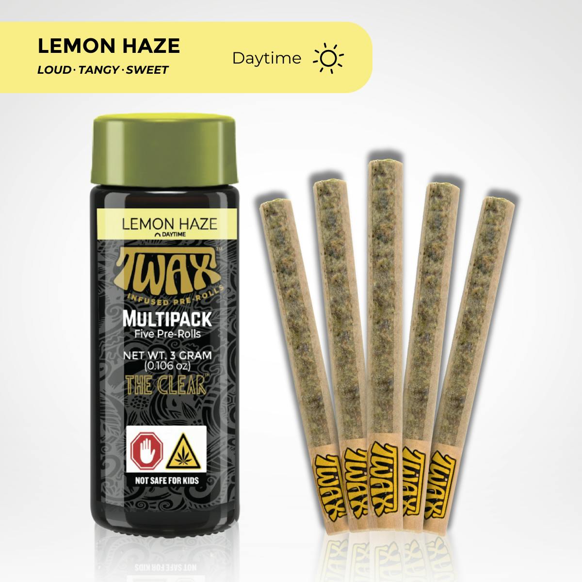 Lemon Haze (S) | 0.6g (5pk) 3.0g Infused Pre-rolls