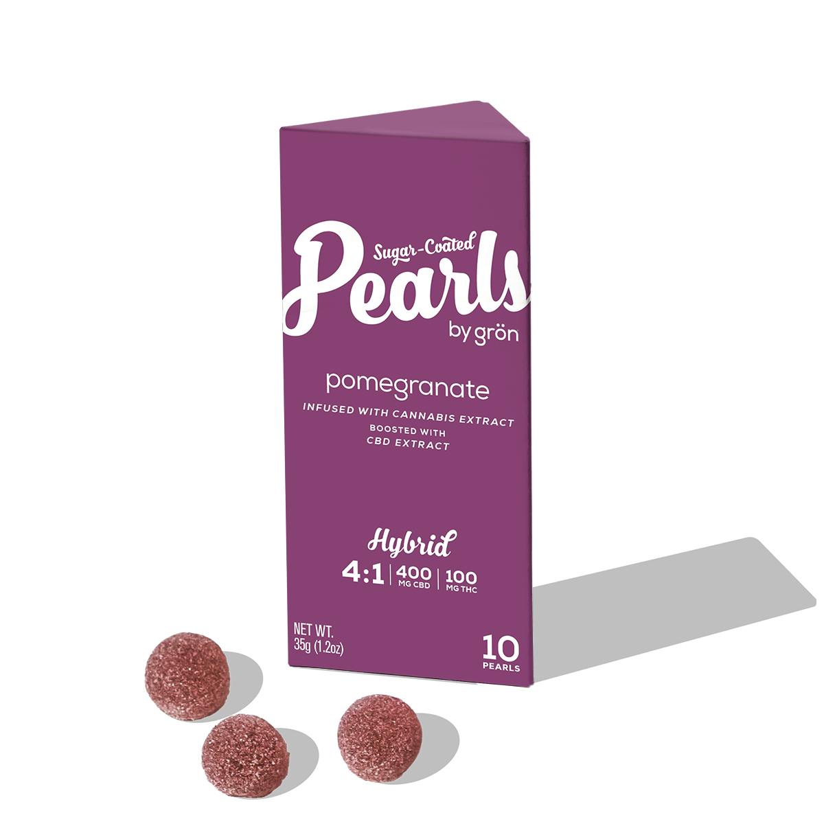 Pearls | Pomegranate (H) 4:1 CBD:THC | 100mg
