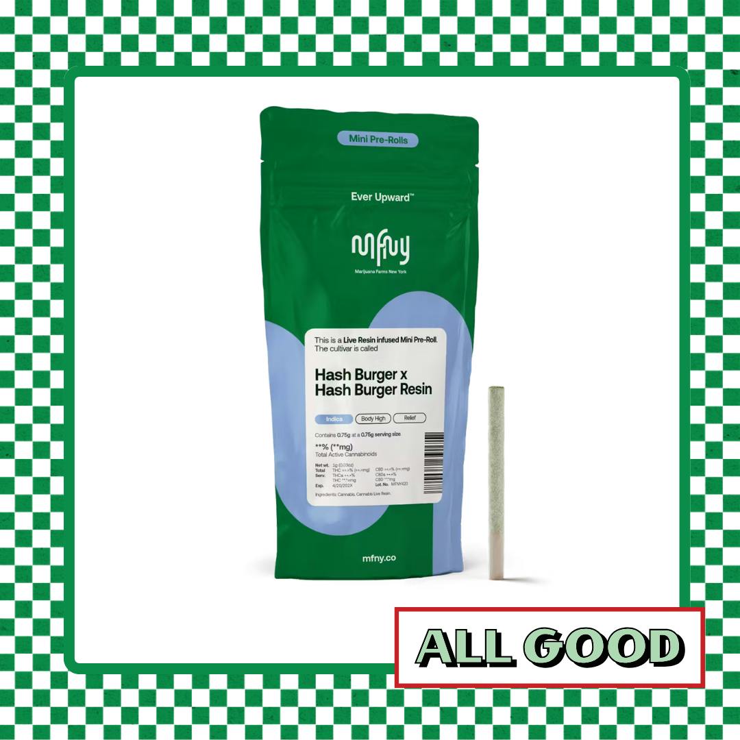 MFNY | Hash Burger x Hash Burger | Infused Pre-Roll | Indica | .75g