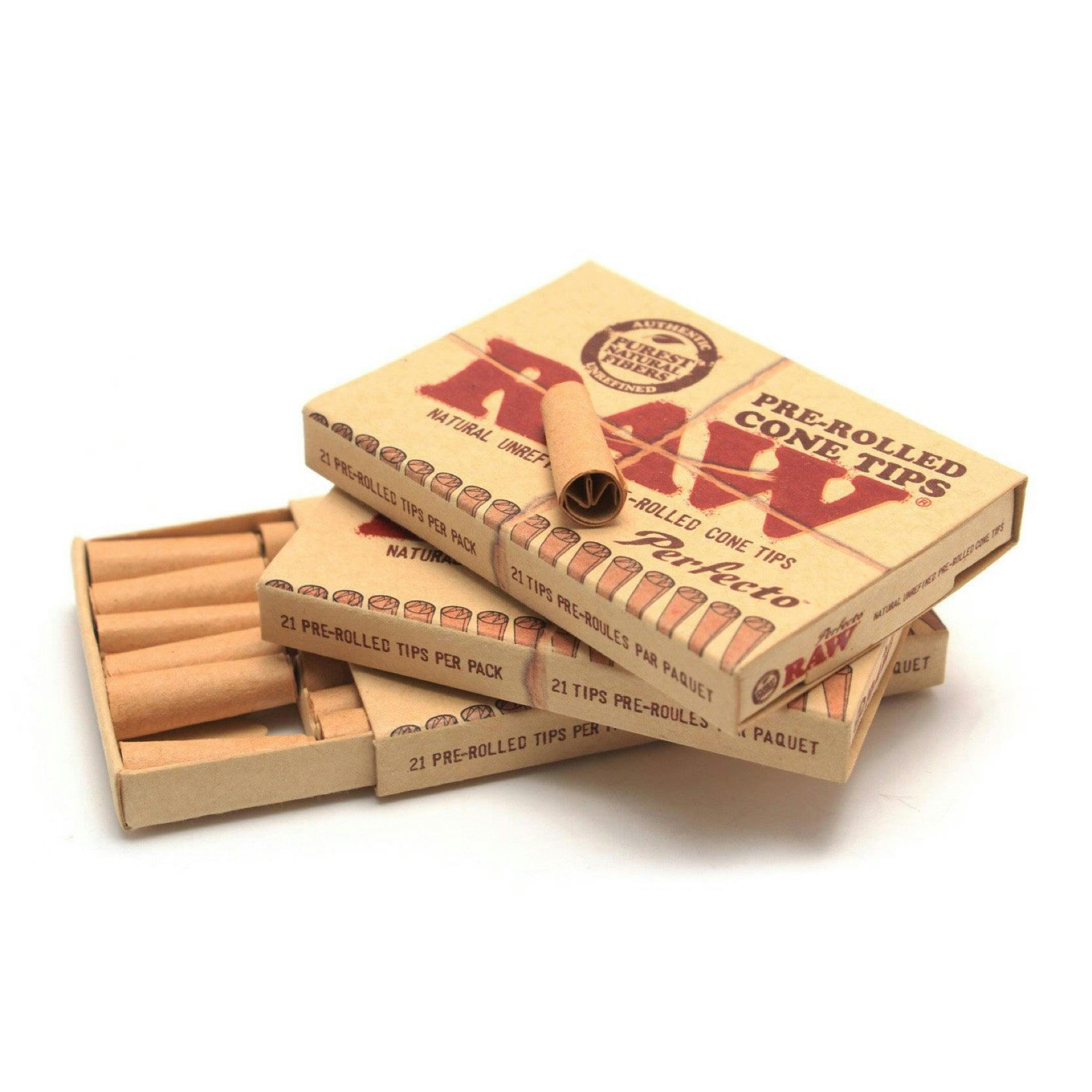 Raw Perfecto | Pre-Rolled Cone Tips | 21 Pack