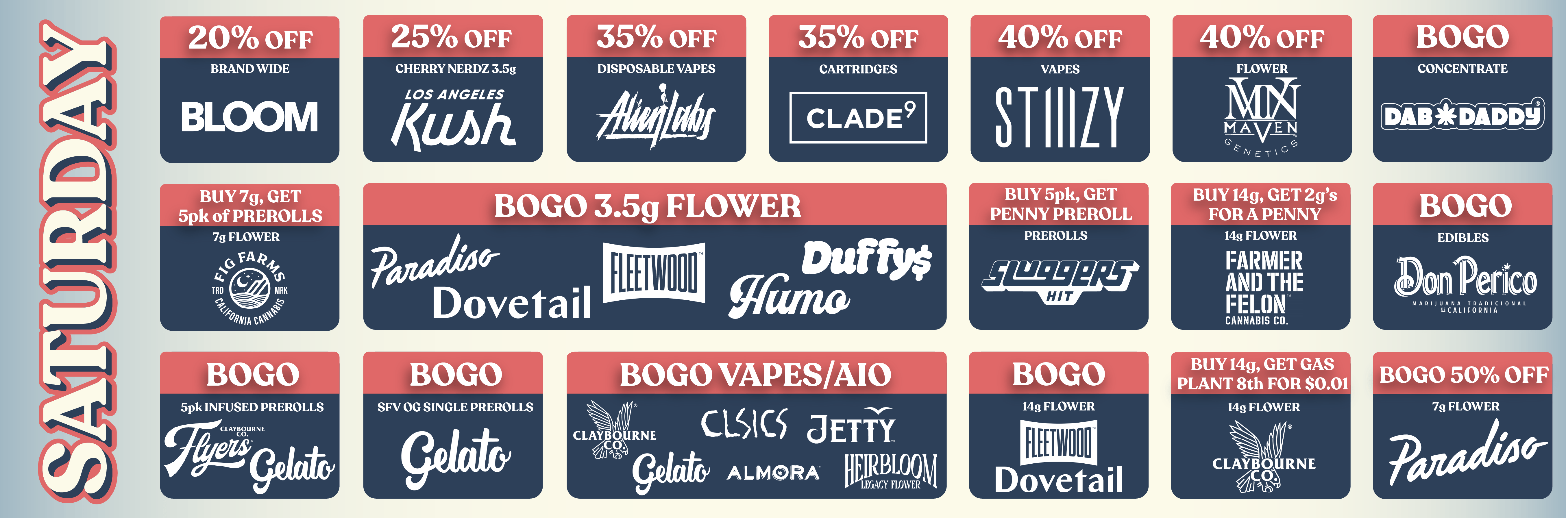HIGHLAND PARK SATURDAY DEALS